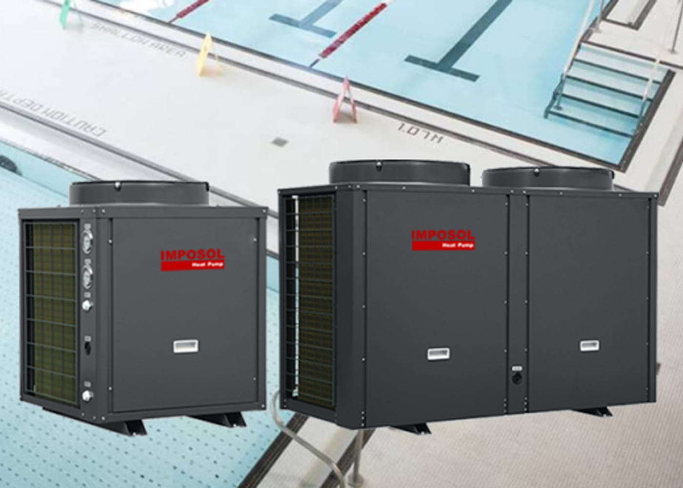 20 kW / 40 kW Tốc độ cố định & EVI Máy bơm nhiệt thương mại không khí vào nước Bể bơi làm mát / làm mát